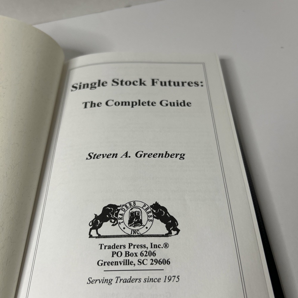 The Complete Guide to Single Stock Futures Greenberg RARE - Picture 4 of 10